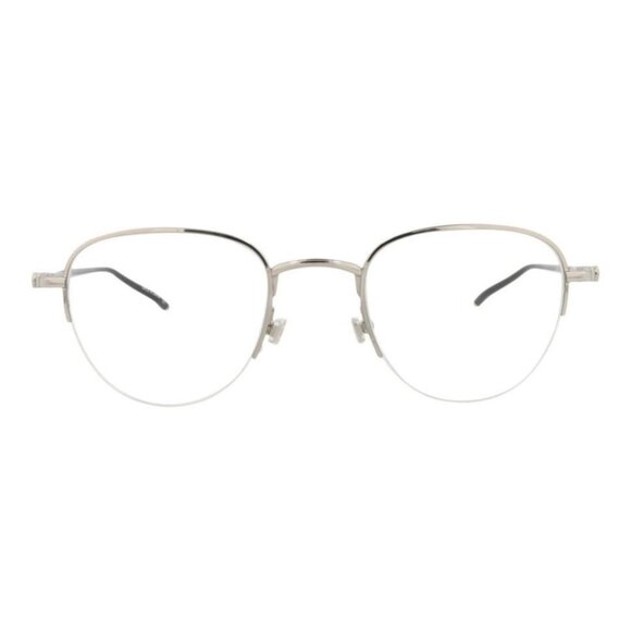 Montblanc Mens Round/Oval Silver Silver Transparent Fashion Designer Eyewear - Picture 1 of 4